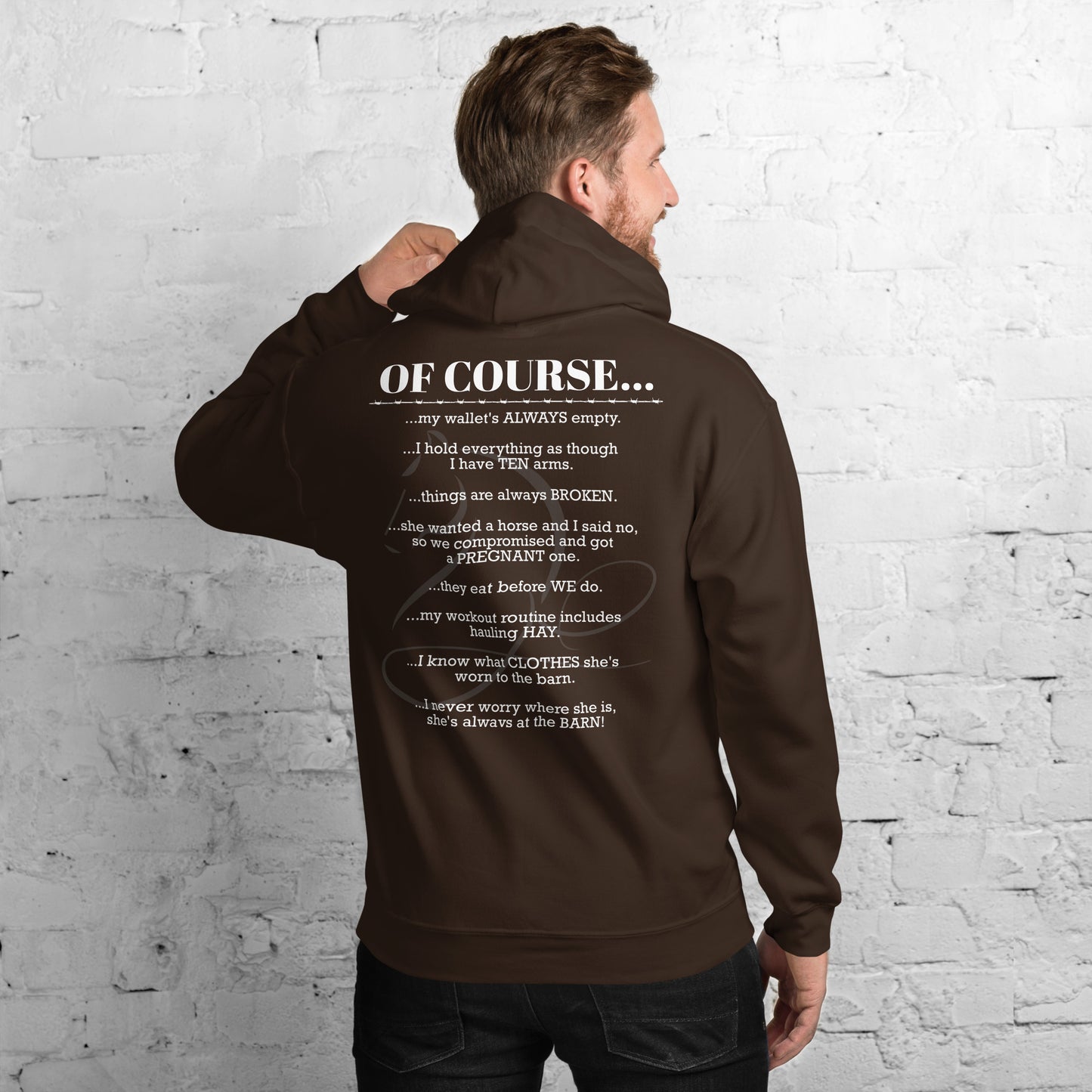 Unisex Horse Husband Hoodie