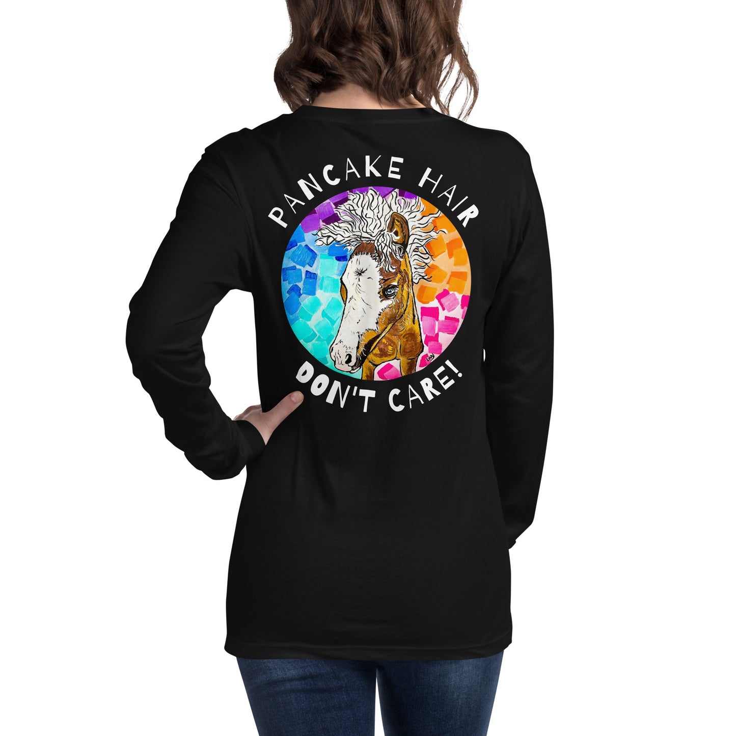 Pancake Hair w/ Logo Unisex Long Sleeve Tee