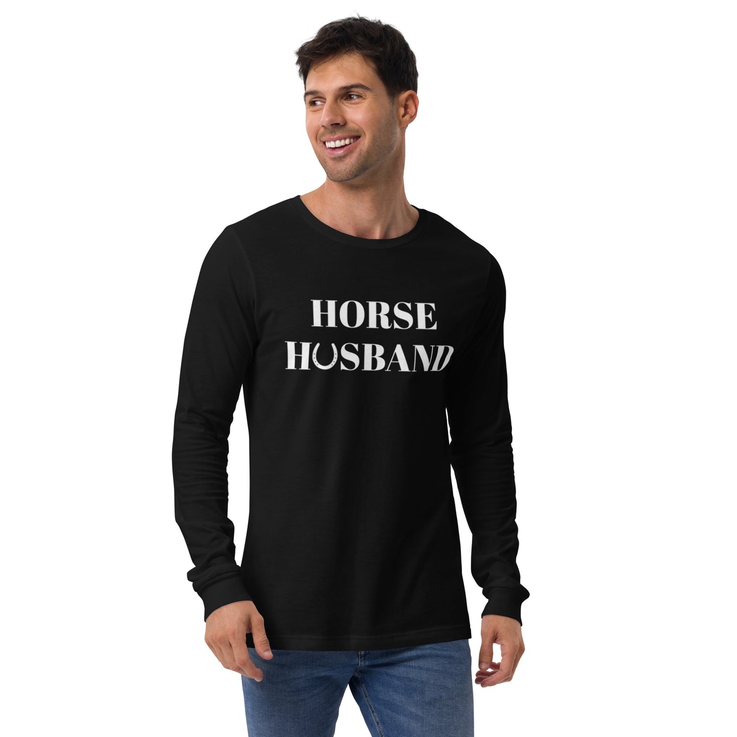Unisex Horse Husband Long Sleeve Tee