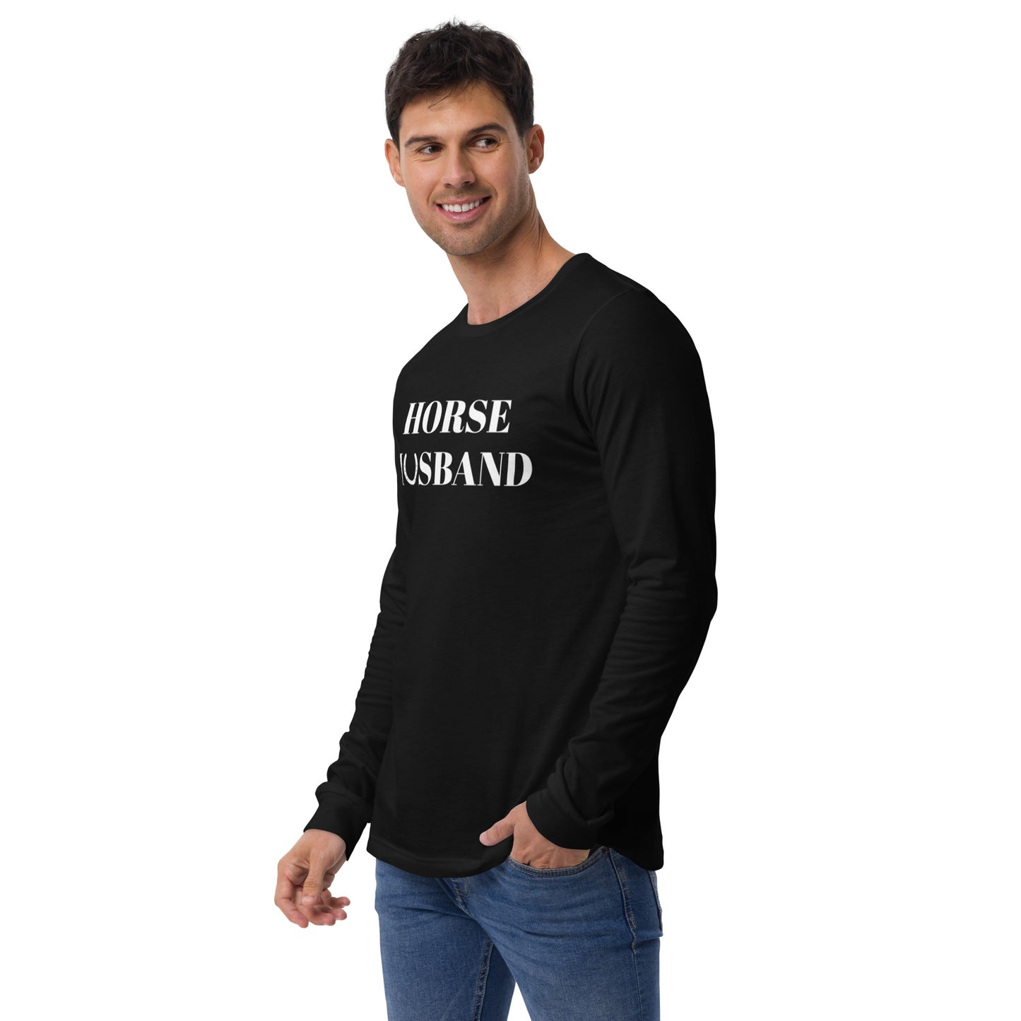 Unisex Horse Husband Long Sleeve Tee