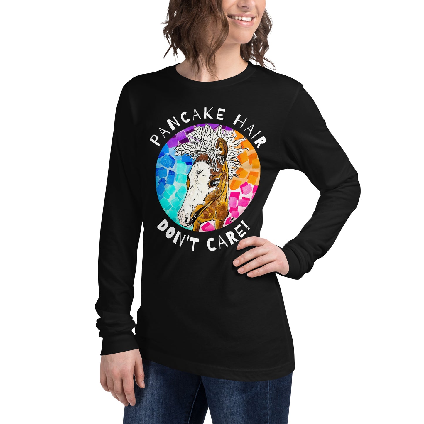 Unisex Pancake Hair Long Sleeve Tee