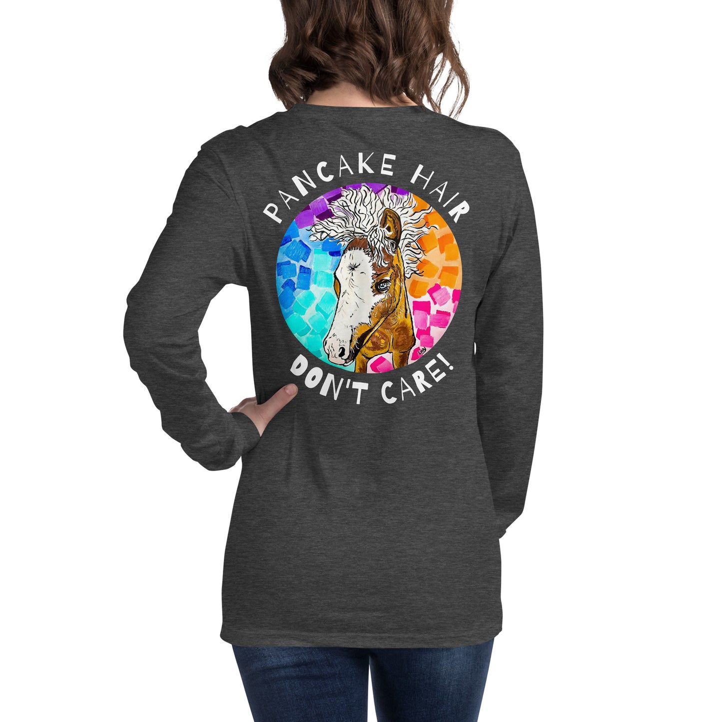 Pancake Hair w/ Logo Unisex Long Sleeve Tee