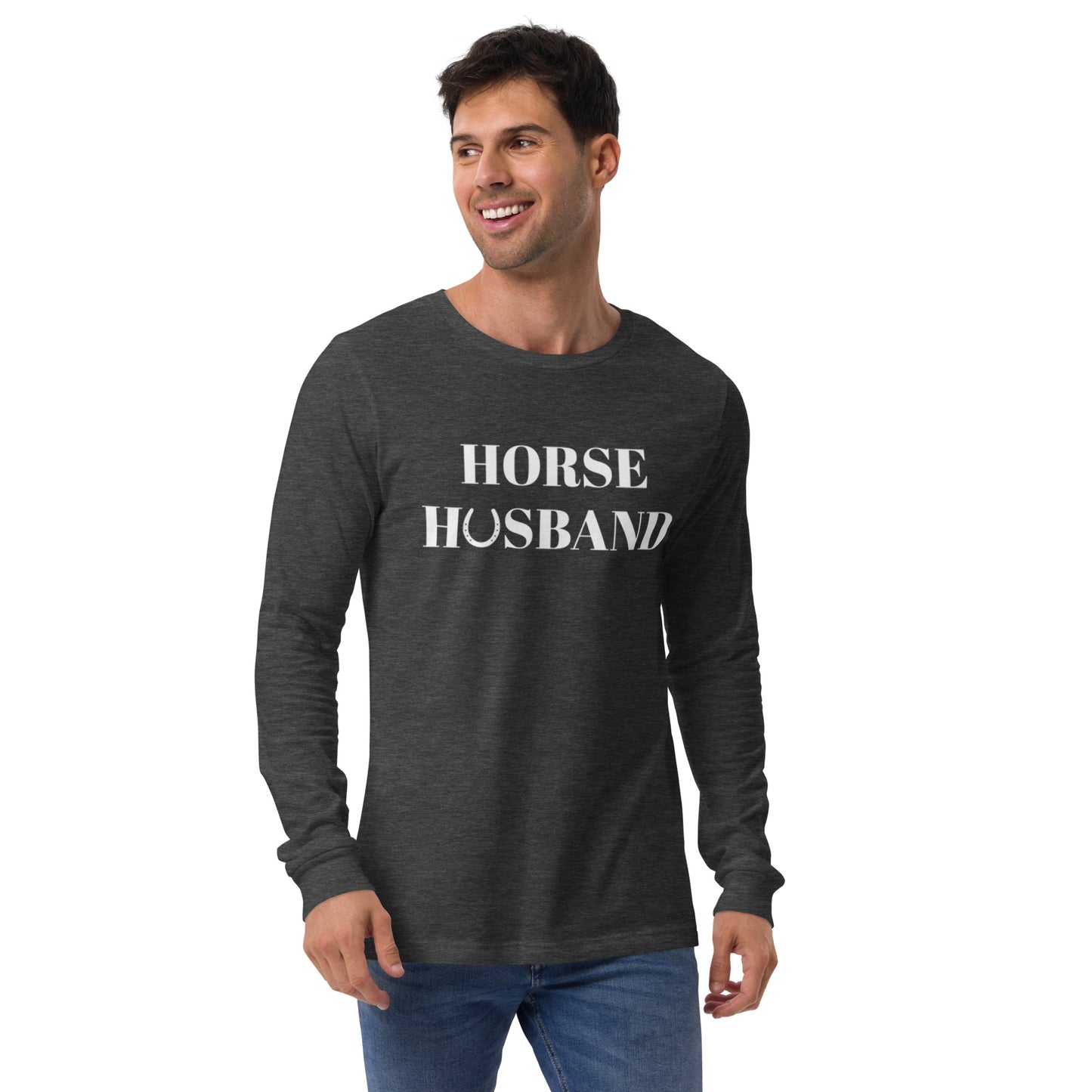 Unisex Horse Husband Long Sleeve Tee