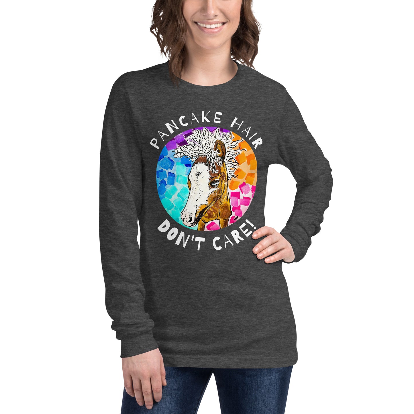Unisex Pancake Hair Long Sleeve Tee