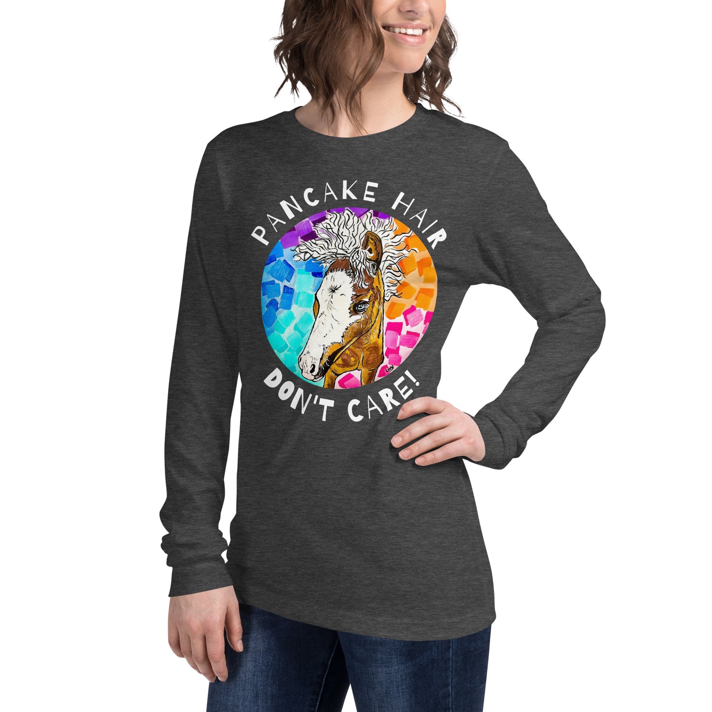 Unisex Pancake Hair Long Sleeve Tee