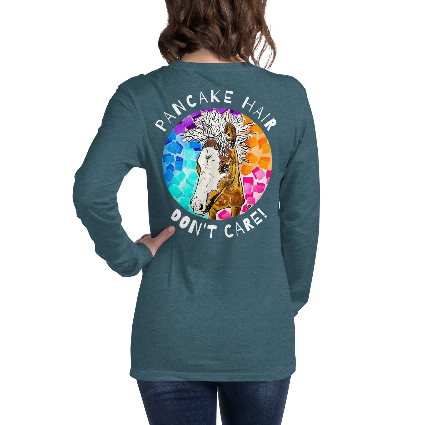 Pancake Hair w/ Logo Unisex Long Sleeve Tee