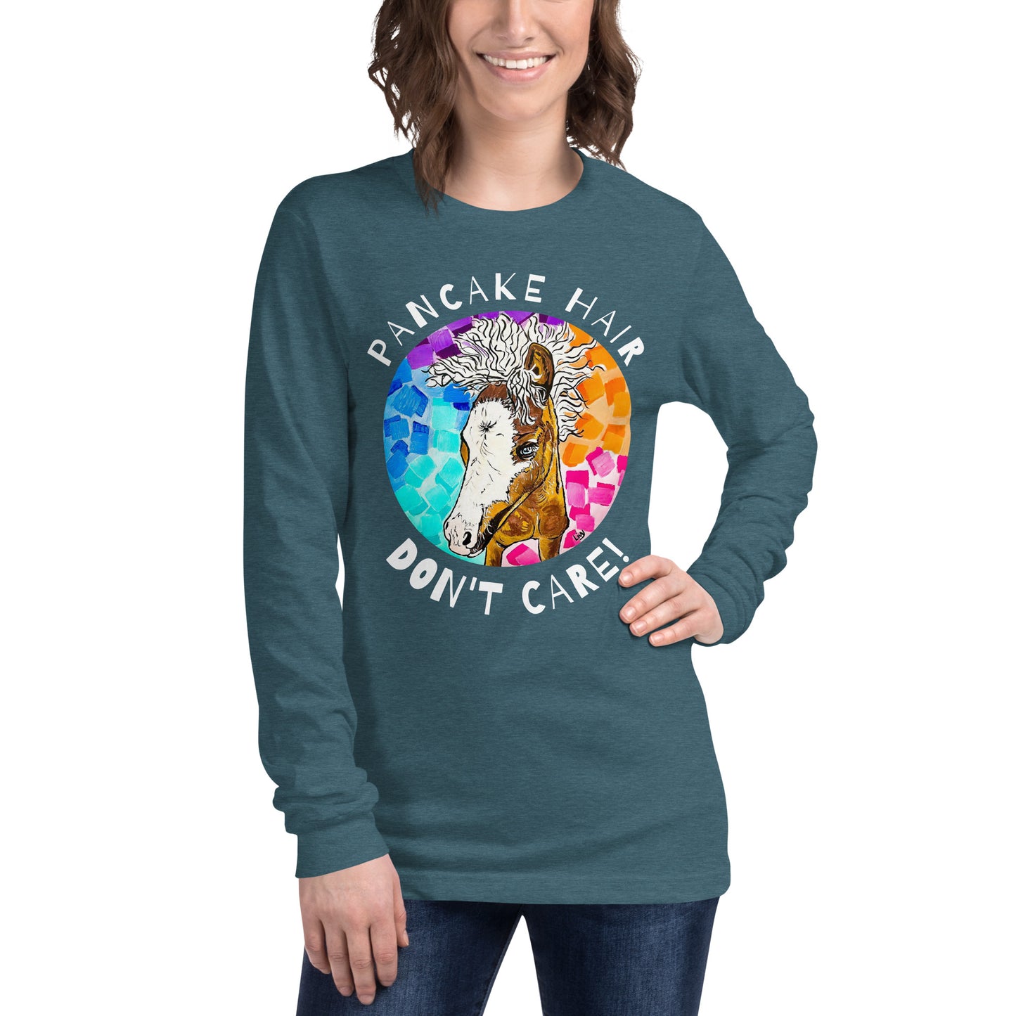 Unisex Pancake Hair Long Sleeve Tee