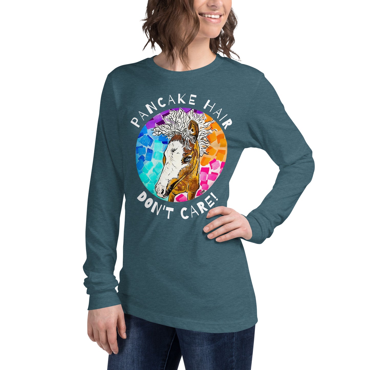 Unisex Pancake Hair Long Sleeve Tee