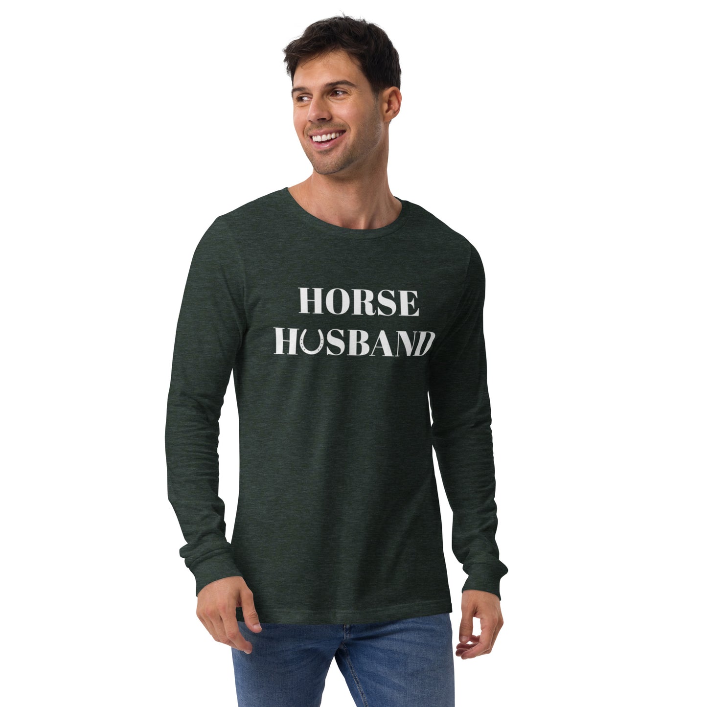 Unisex Horse Husband Long Sleeve Tee