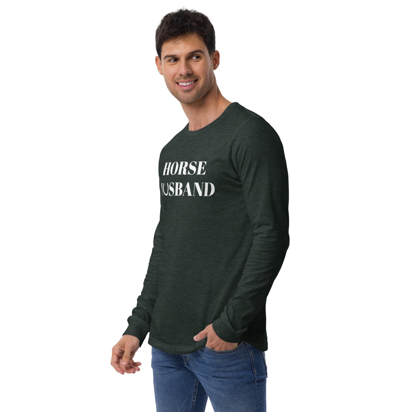 Unisex Horse Husband Long Sleeve Tee