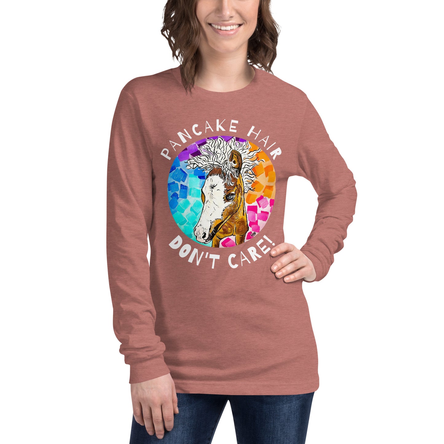 Unisex Pancake Hair Long Sleeve Tee