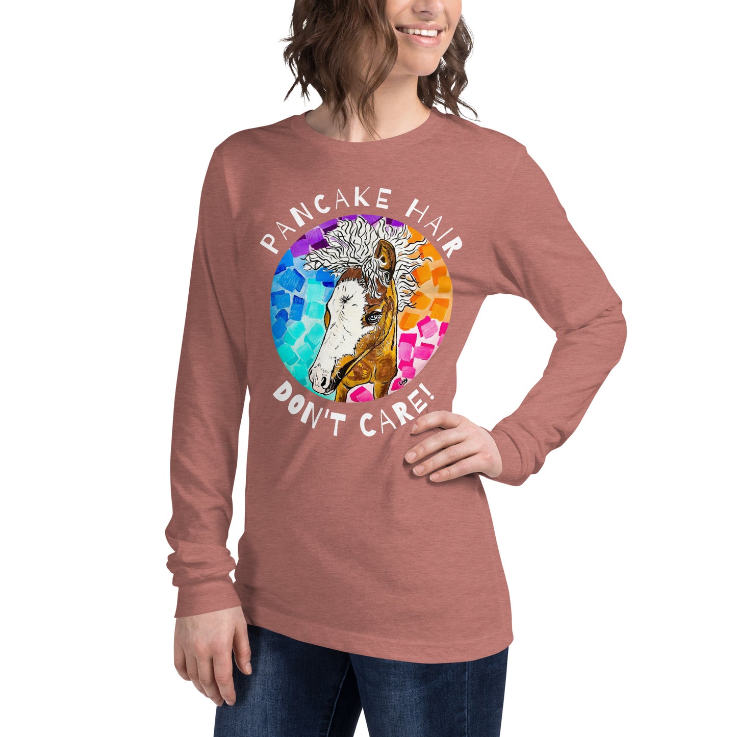 Unisex Pancake Hair Long Sleeve Tee