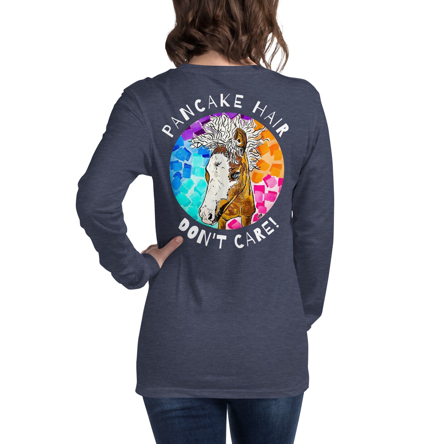 Pancake Hair w/ Logo Unisex Long Sleeve Tee