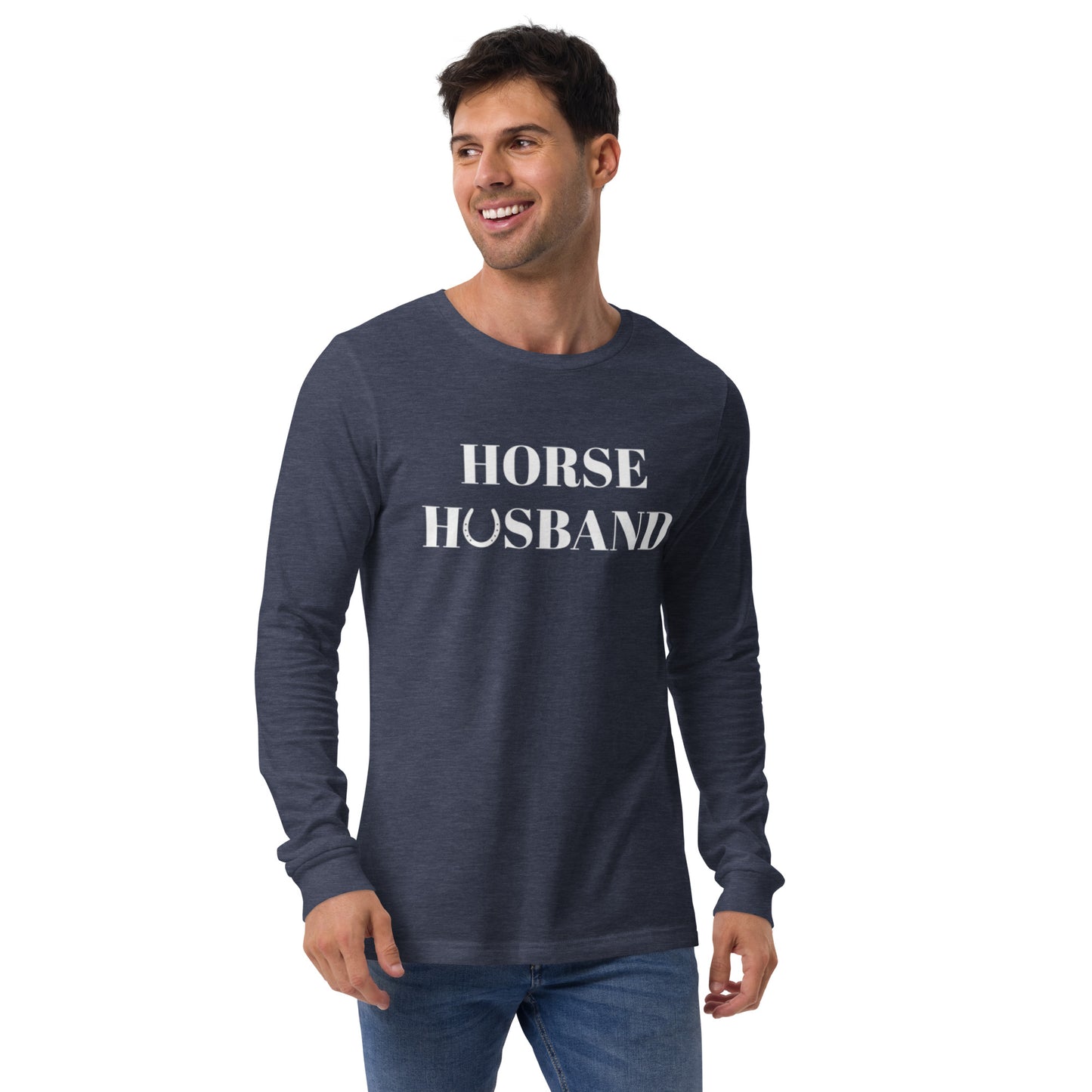 Unisex Horse Husband Long Sleeve Tee
