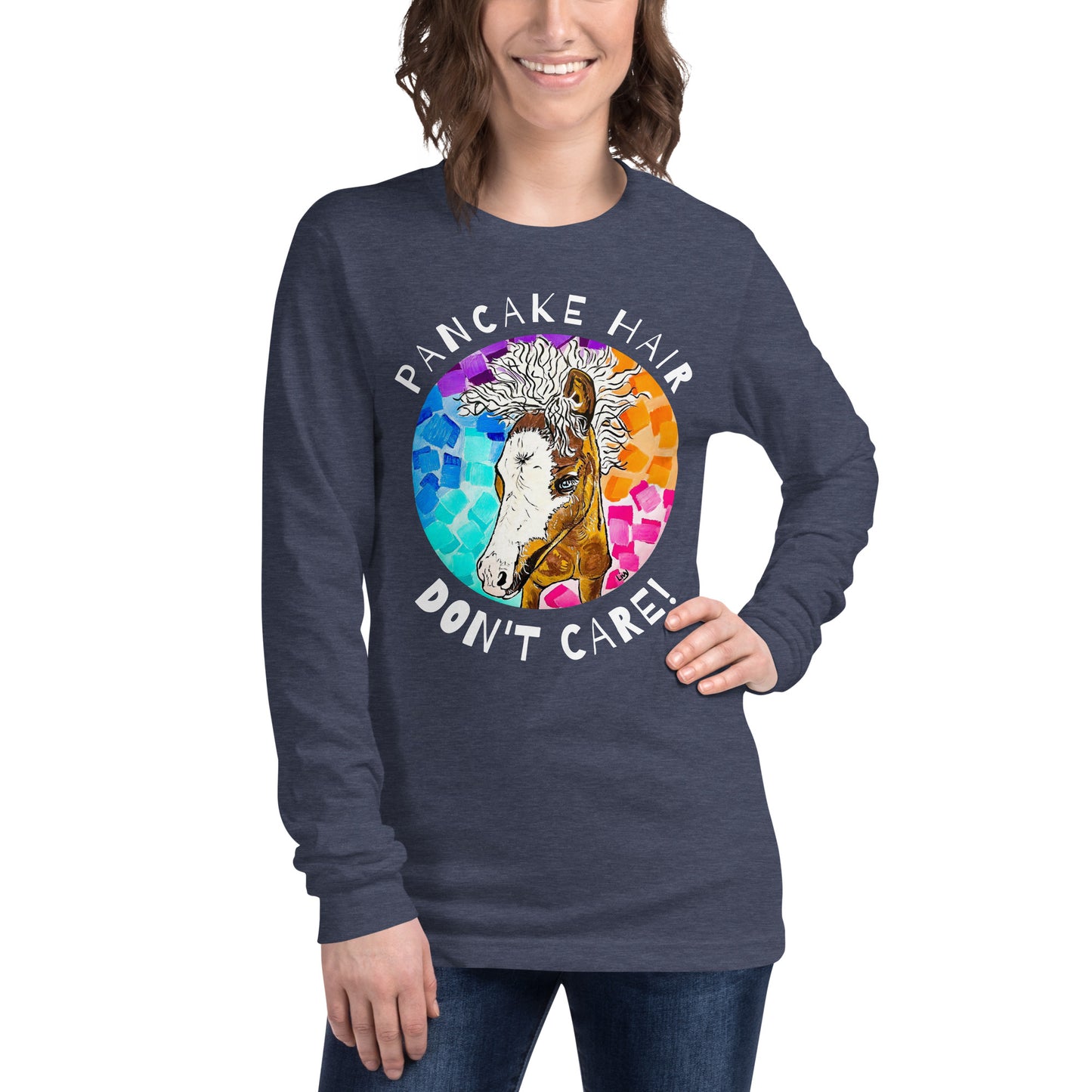 Unisex Pancake Hair Long Sleeve Tee