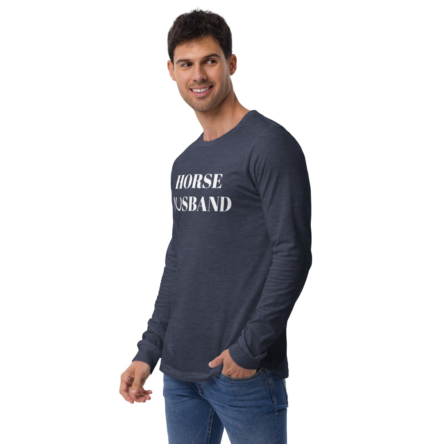 Unisex Horse Husband Long Sleeve Tee