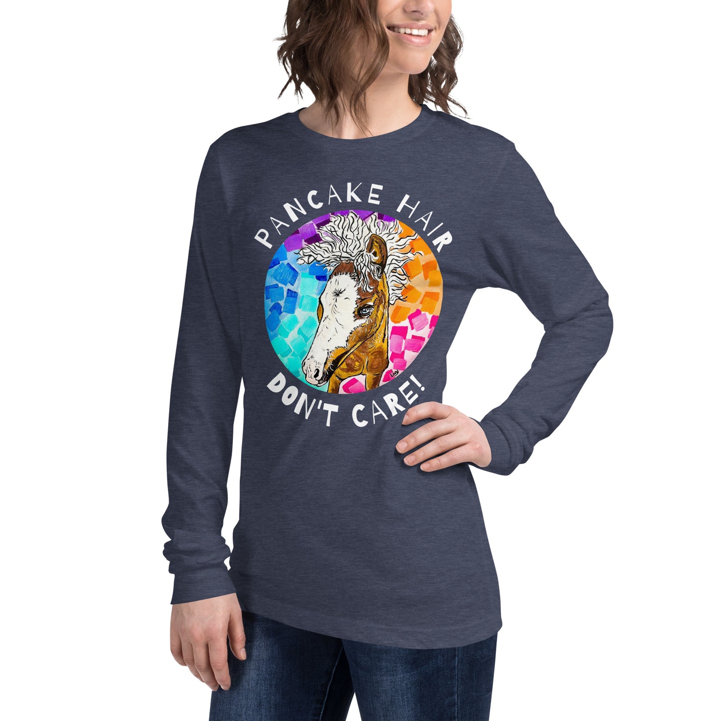 Unisex Pancake Hair Long Sleeve Tee