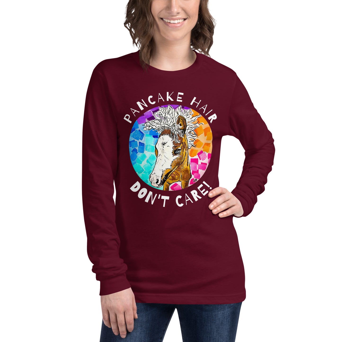 Unisex Pancake Hair Long Sleeve Tee
