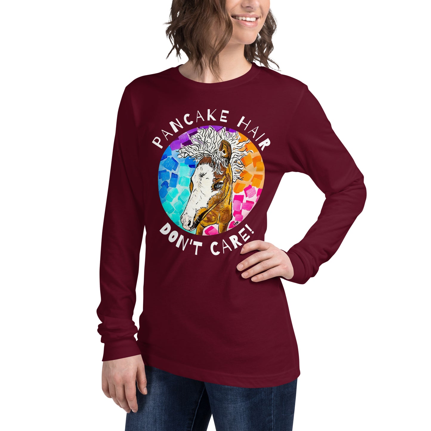 Unisex Pancake Hair Long Sleeve Tee