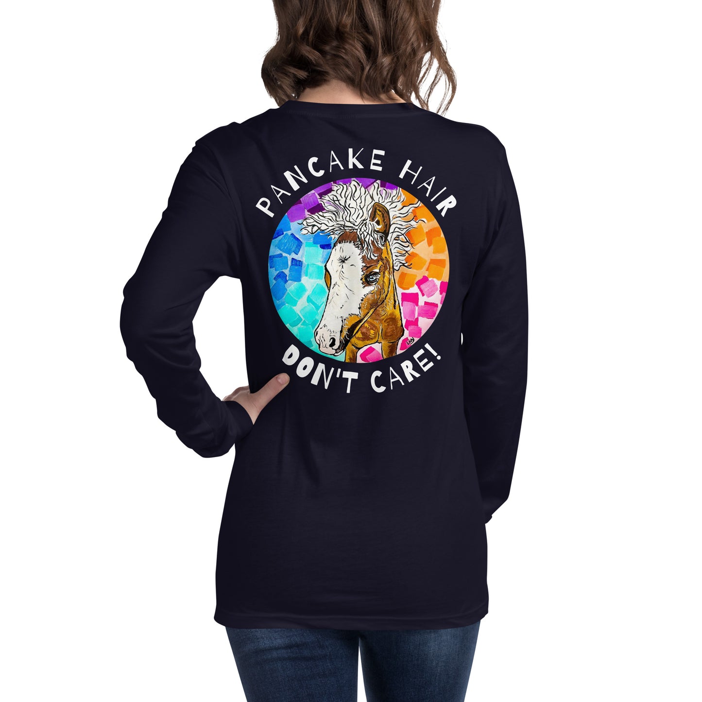 Pancake Hair w/ Logo Unisex Long Sleeve Tee