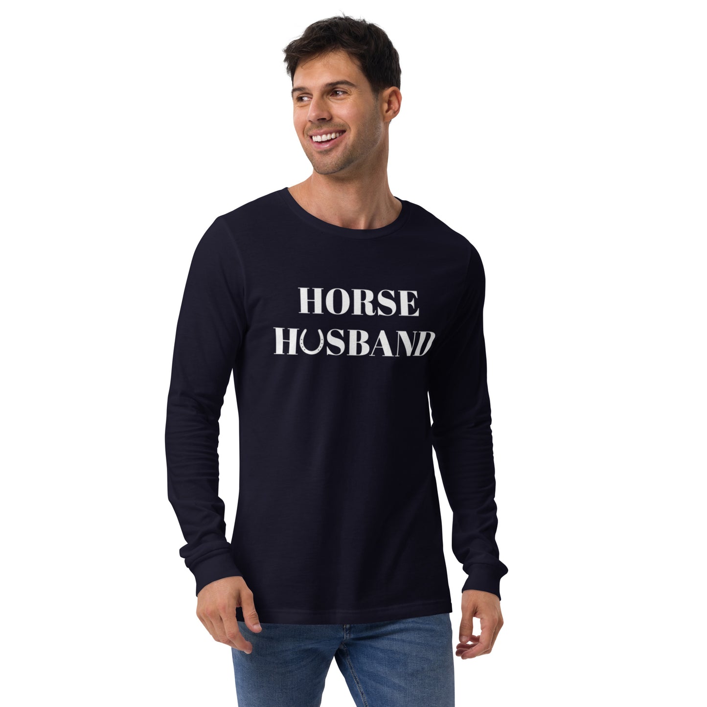 Unisex Horse Husband Long Sleeve Tee