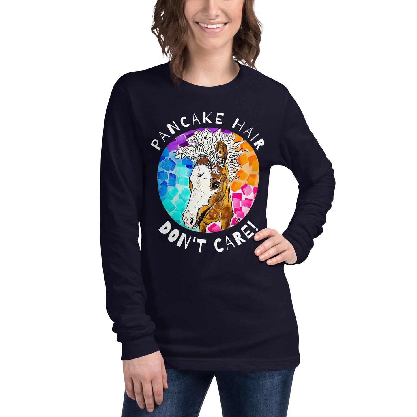 Unisex Pancake Hair Long Sleeve Tee