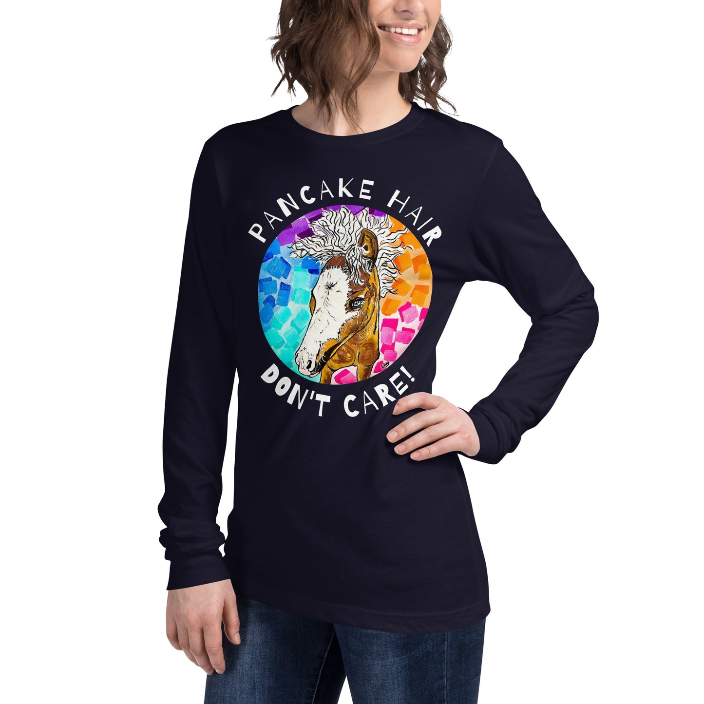 Unisex Pancake Hair Long Sleeve Tee