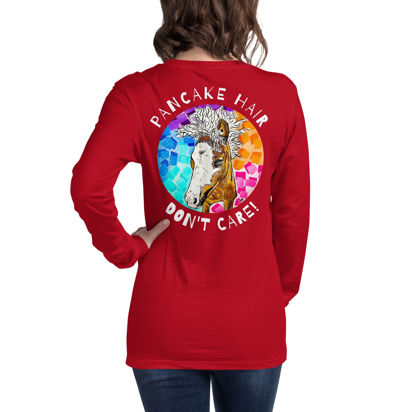 Pancake Hair w/ Logo Unisex Long Sleeve Tee