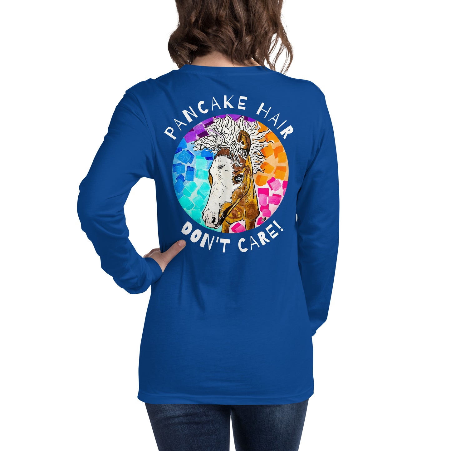 Pancake Hair w/ Logo Unisex Long Sleeve Tee