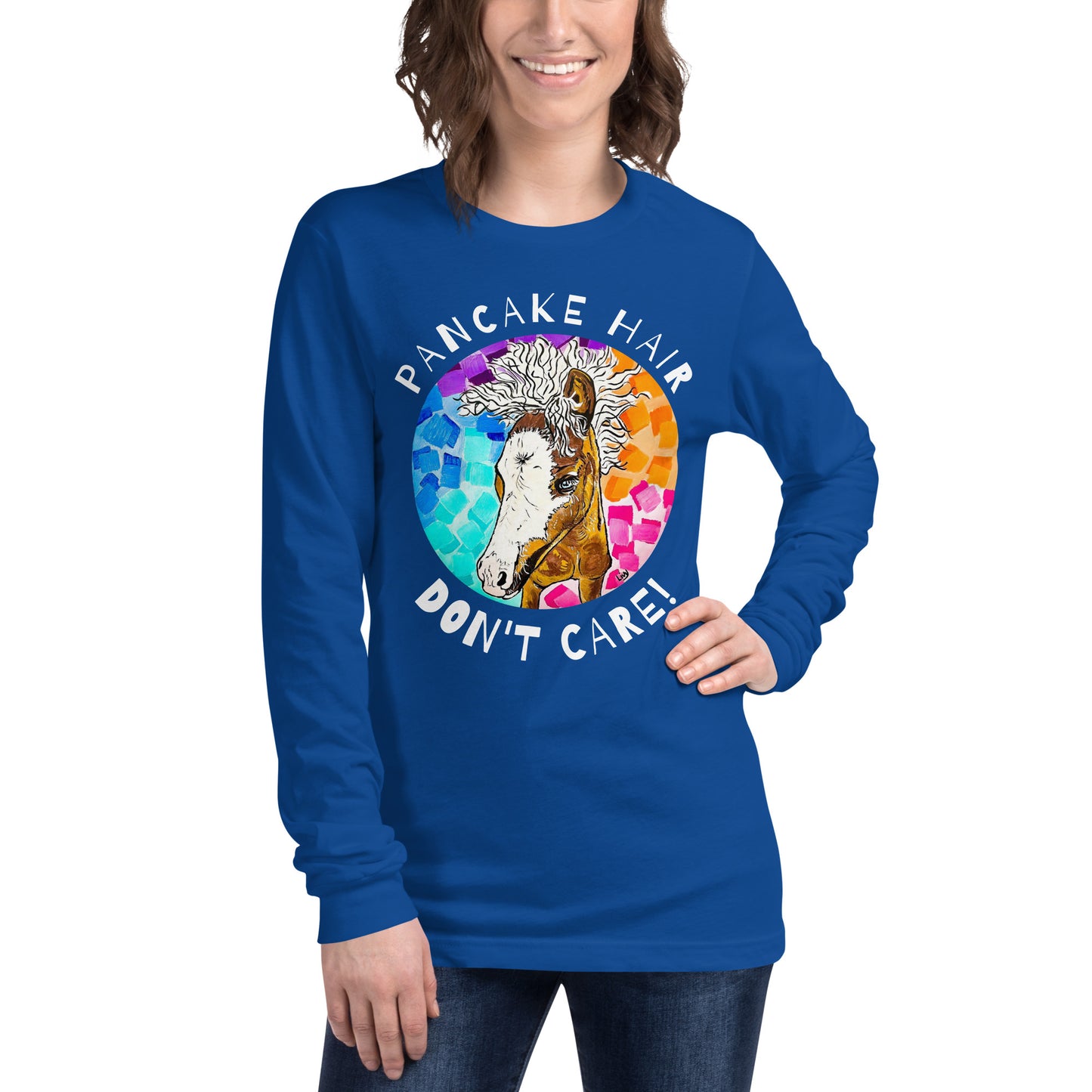 Unisex Pancake Hair Long Sleeve Tee