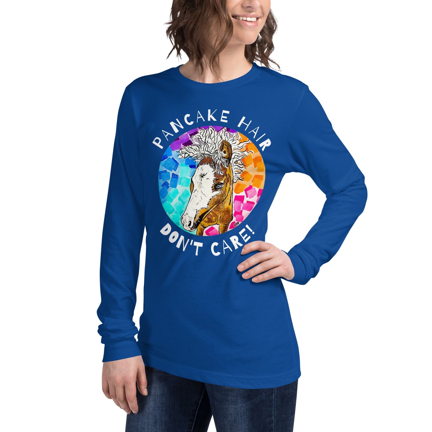 Unisex Pancake Hair Long Sleeve Tee