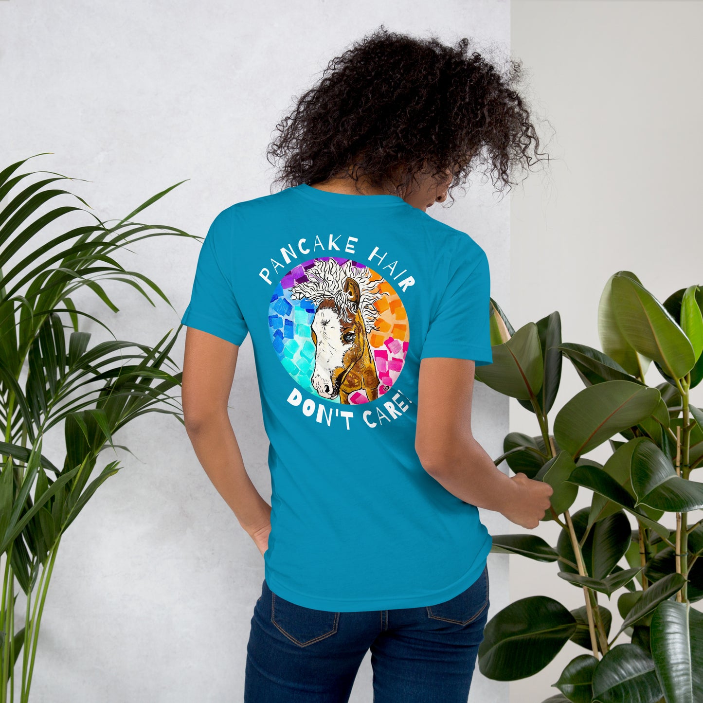 Pancake Hair w/ Logo Unisex t-shirt