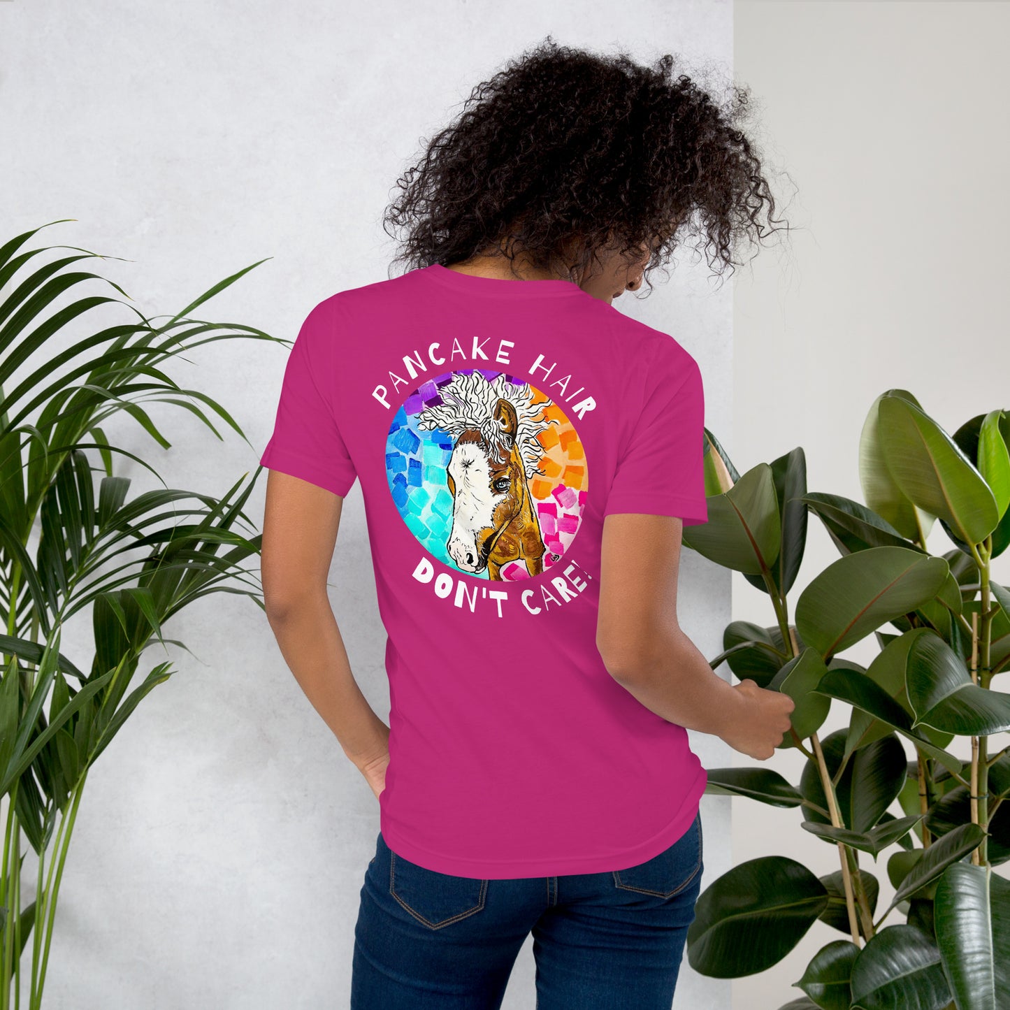 Pancake Hair w/ Logo Unisex t-shirt