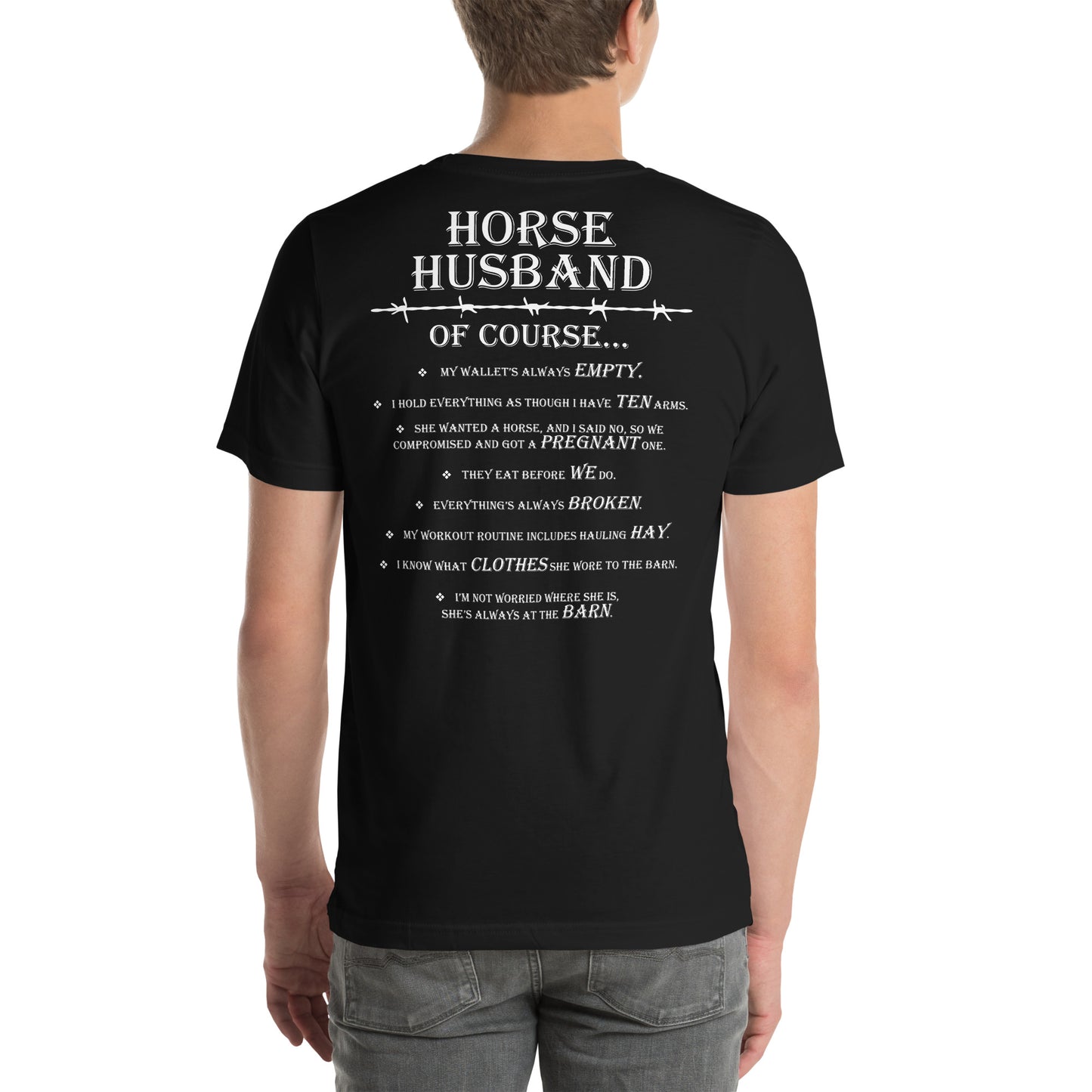 Unisex Horse Husband t-shirt