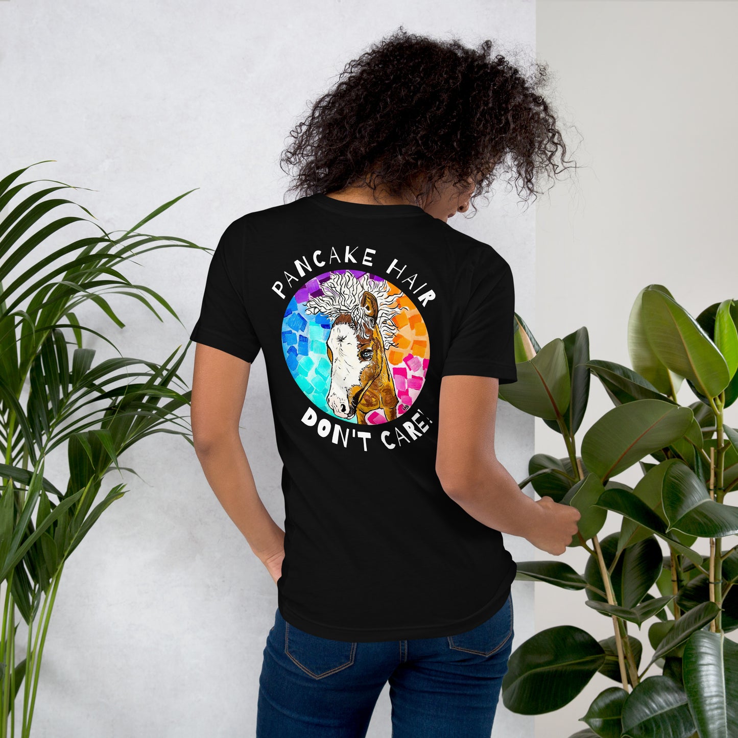 Pancake Hair w/ Logo Unisex t-shirt
