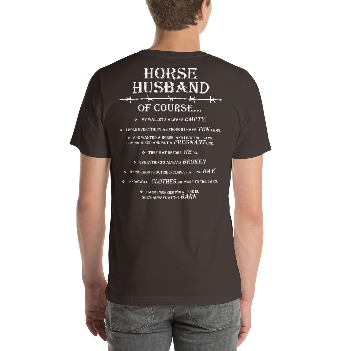 Unisex Horse Husband t-shirt
