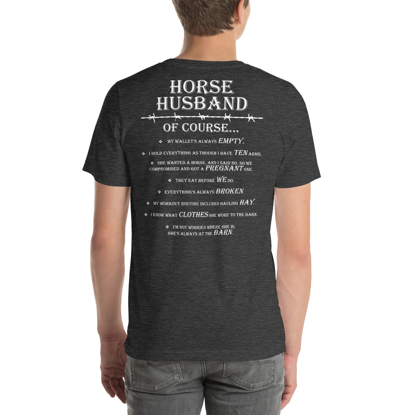 Unisex Horse Husband t-shirt