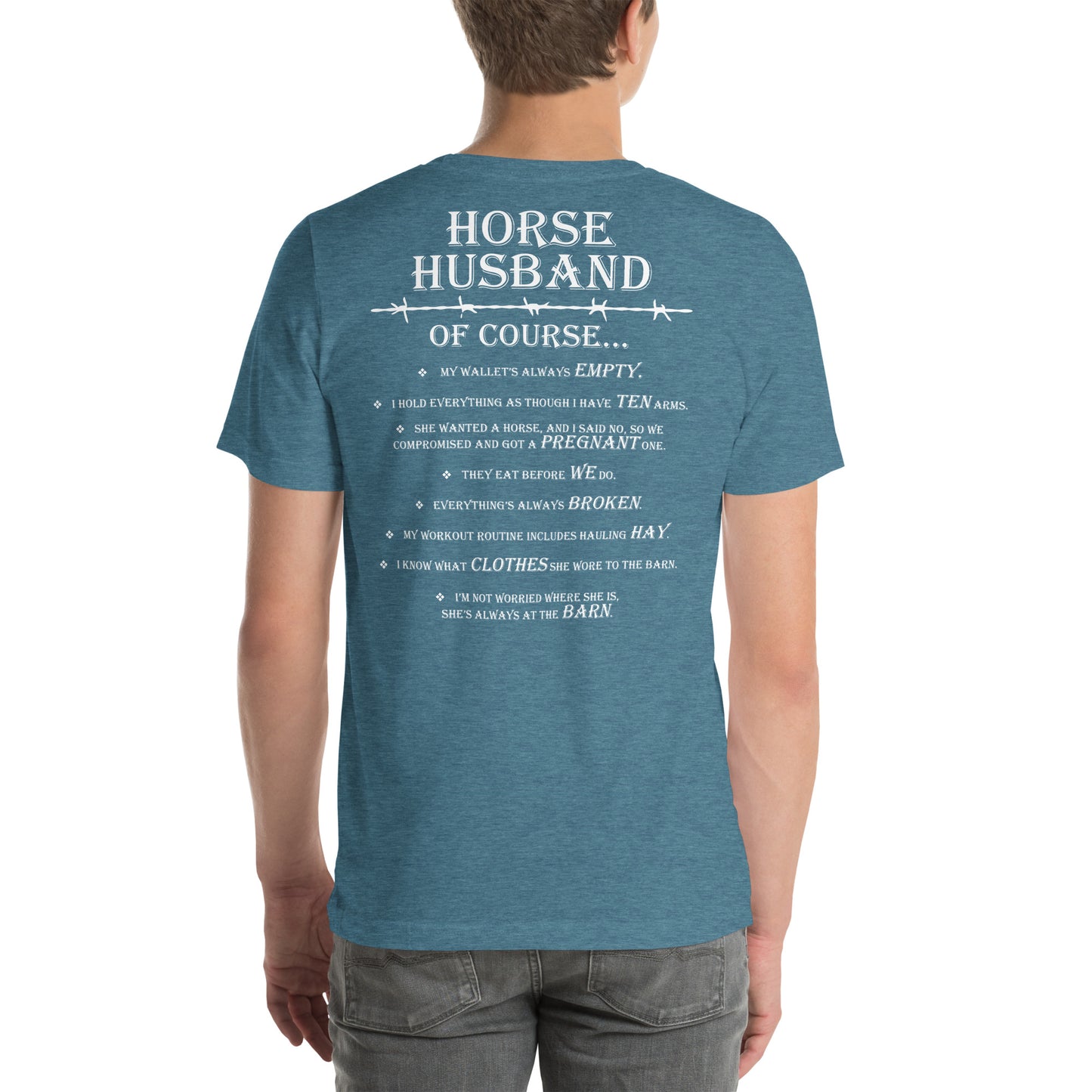 Unisex Horse Husband t-shirt