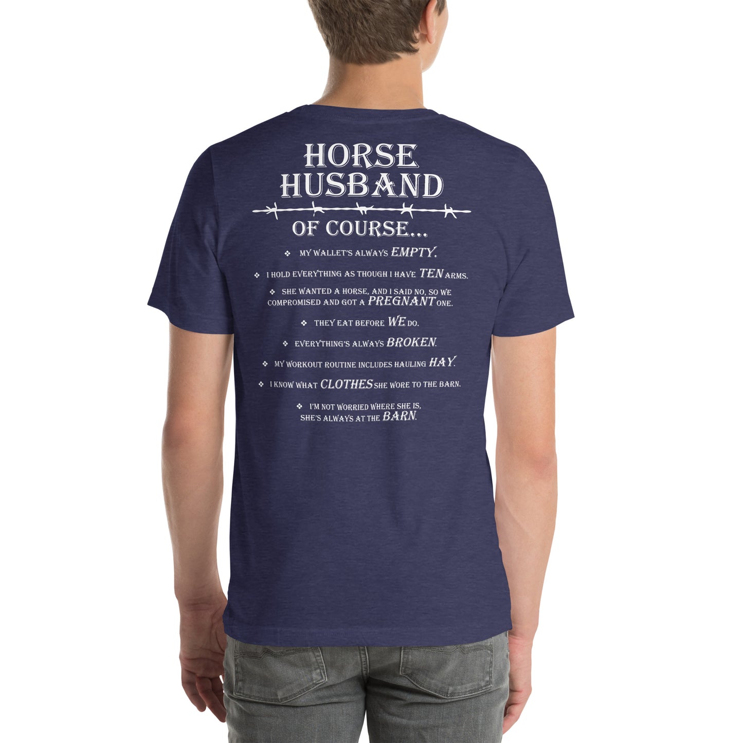 Unisex Horse Husband t-shirt