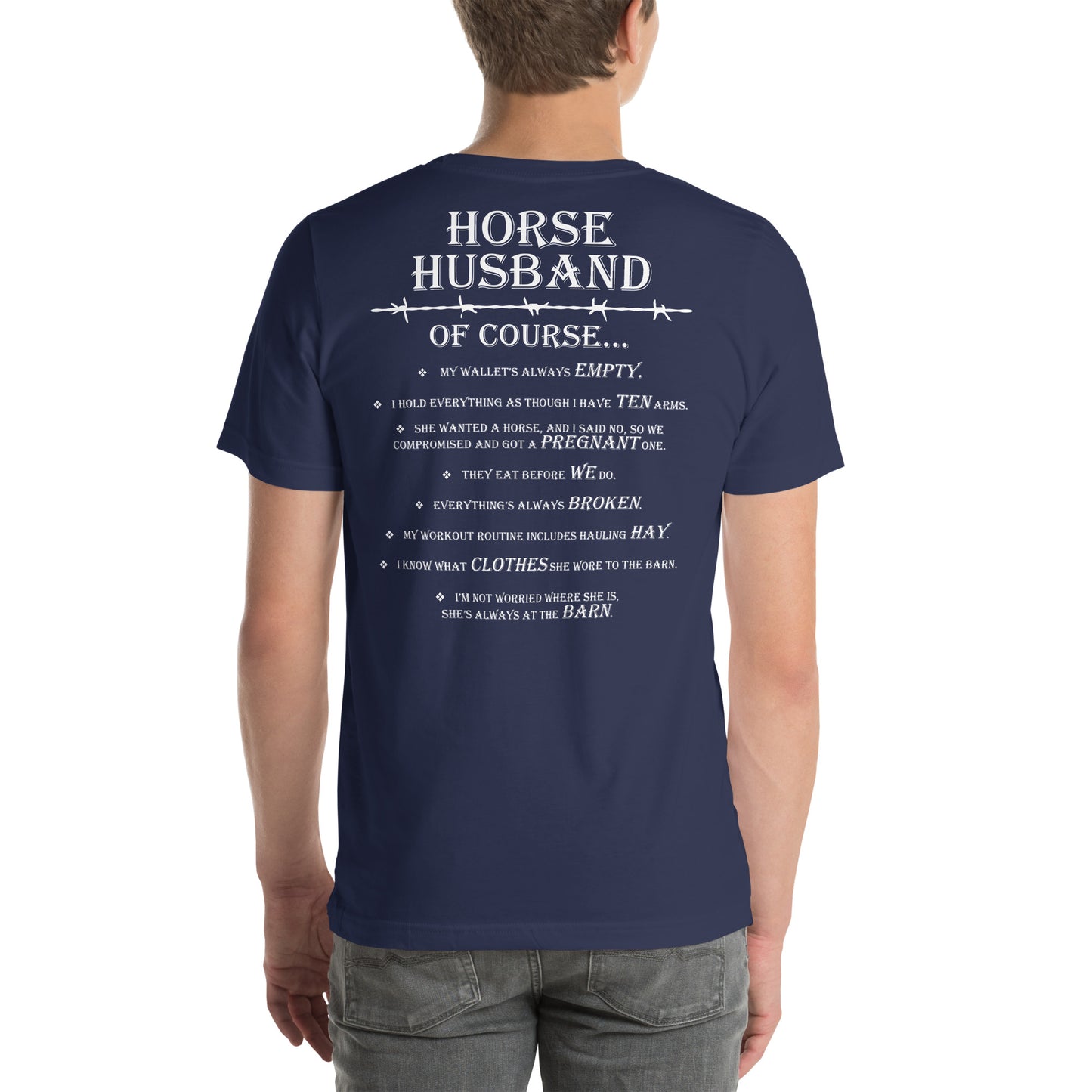 Unisex Horse Husband t-shirt