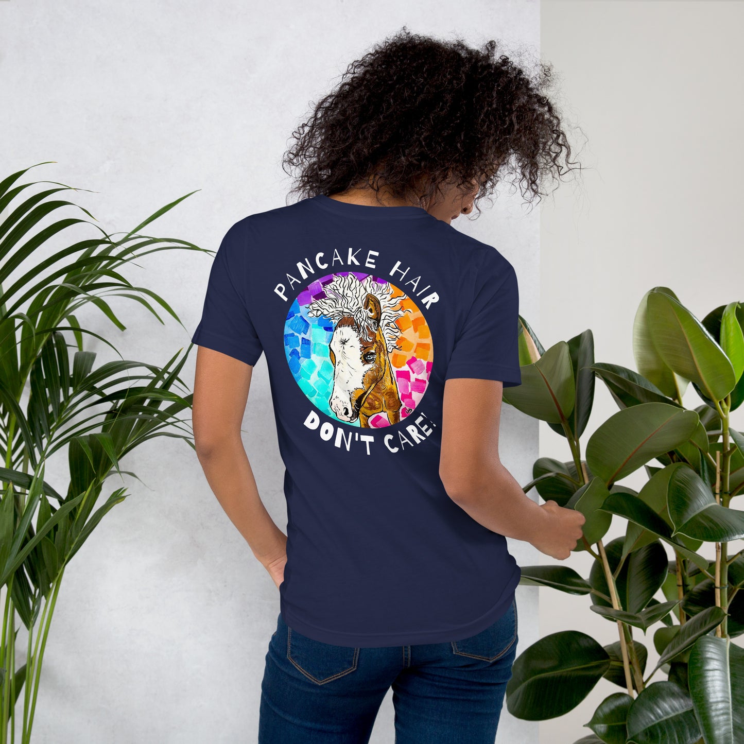 Pancake Hair w/ Logo Unisex t-shirt