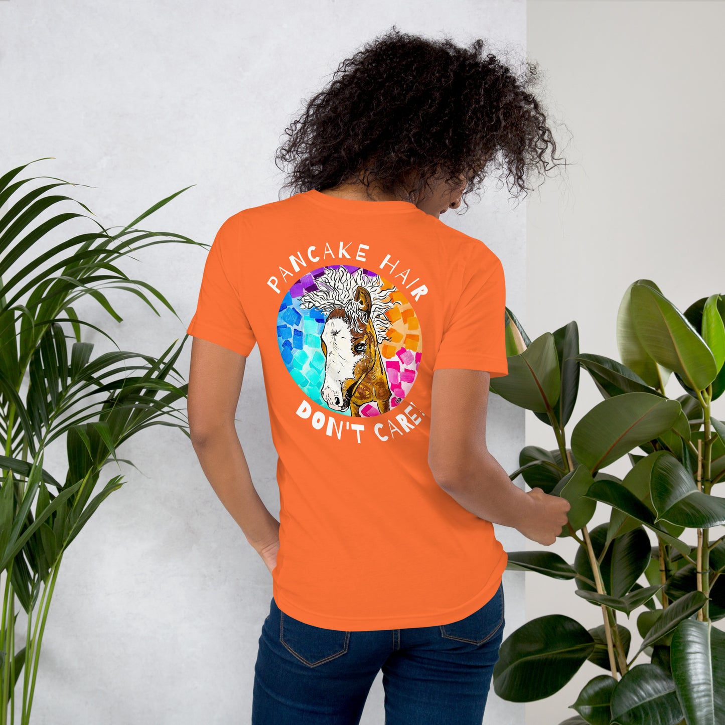 Pancake Hair w/ Logo Unisex t-shirt