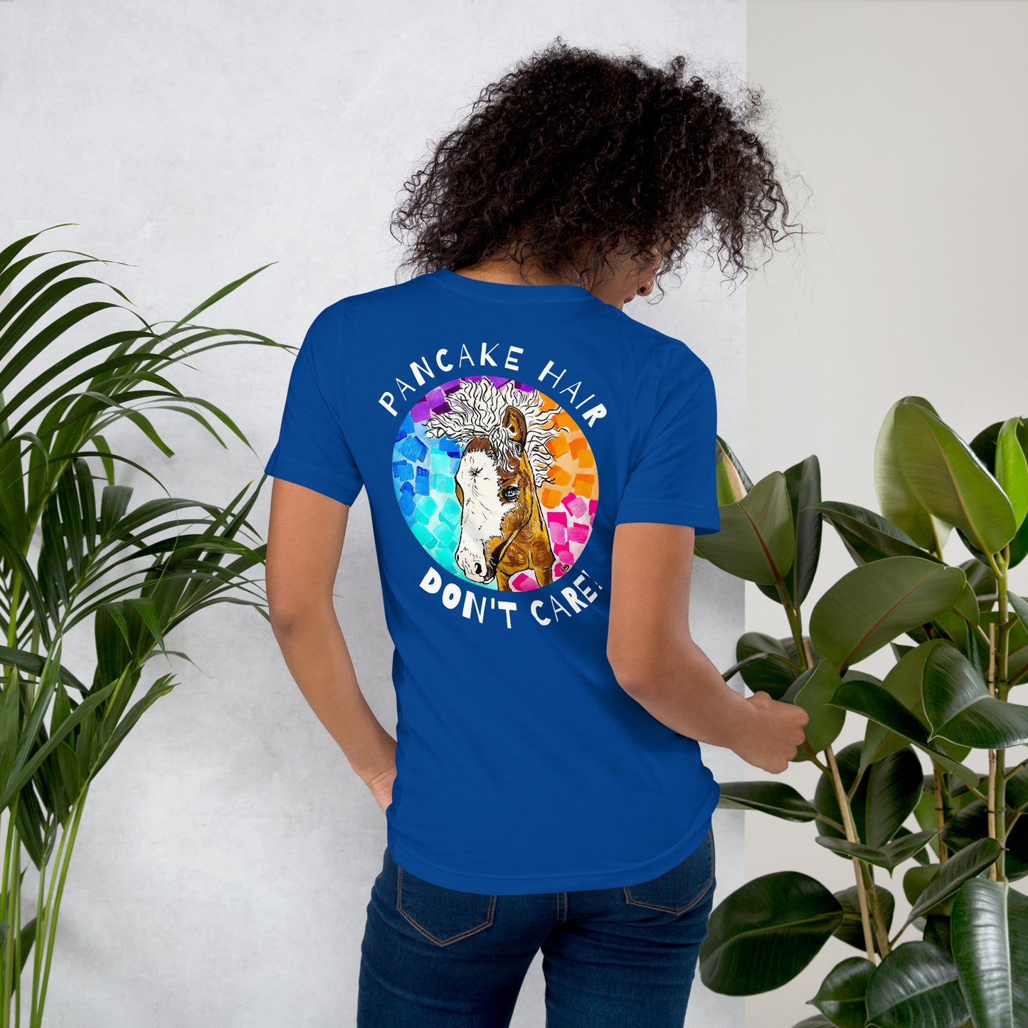 Pancake Hair w/ Logo Unisex t-shirt