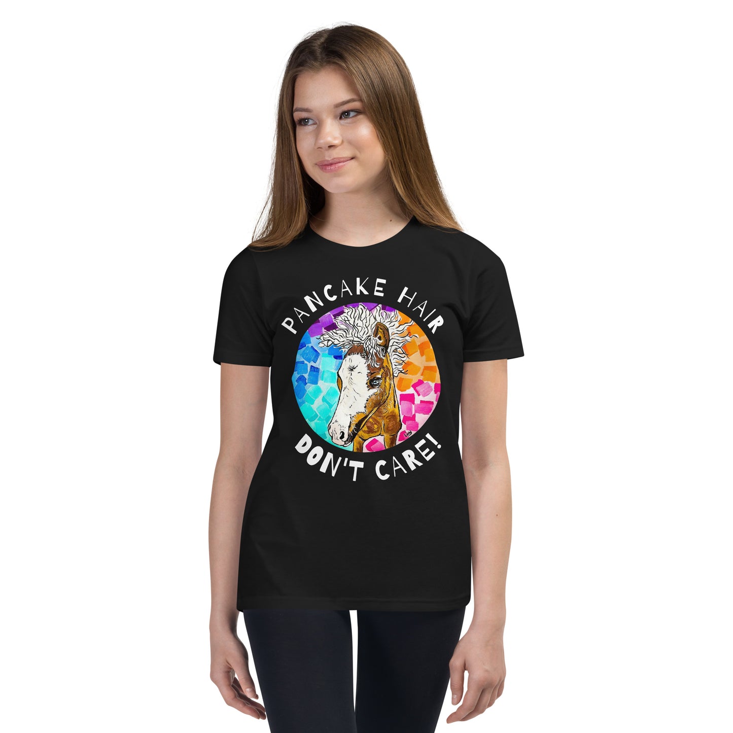 Youth Short Sleeve Pancake Hair T-Shirt