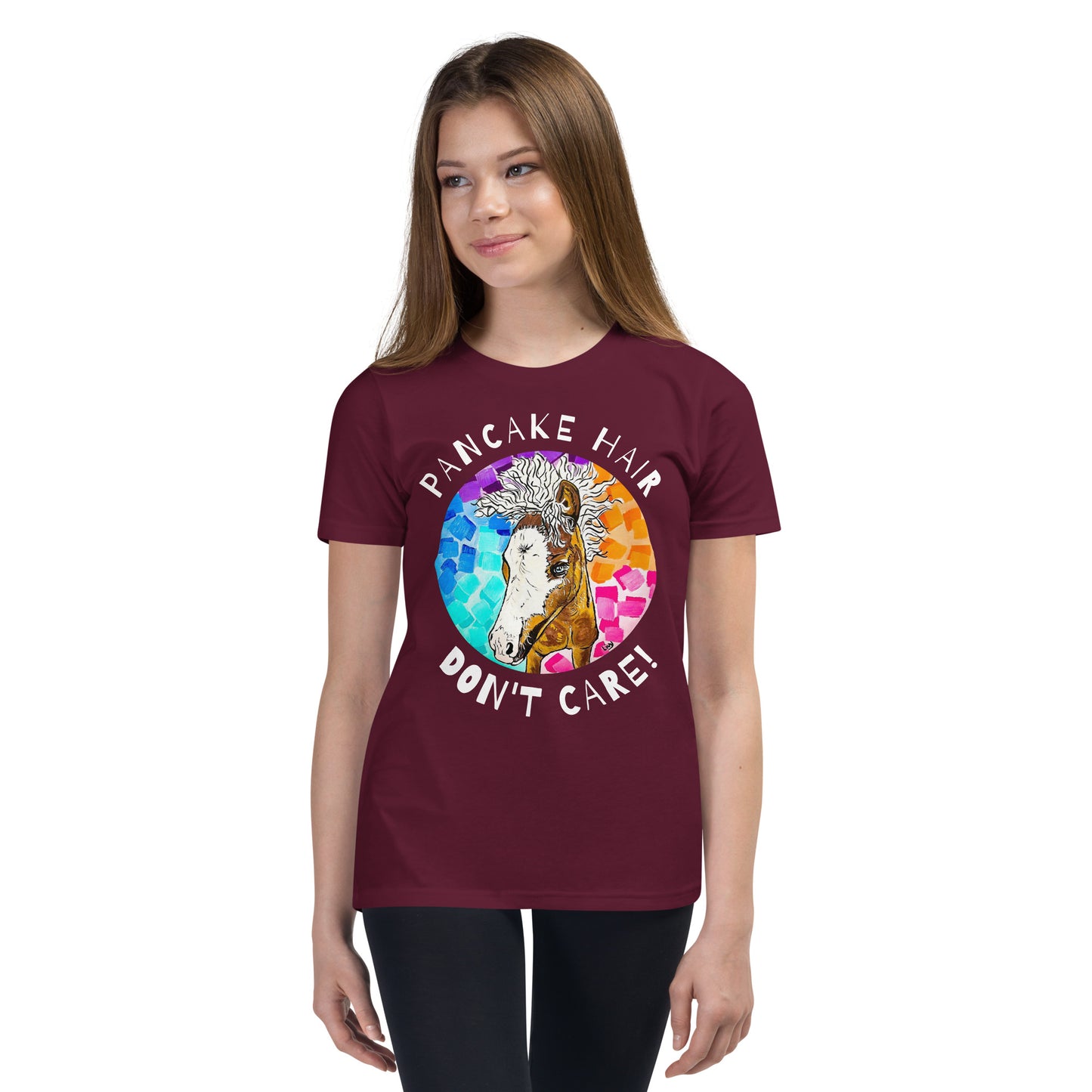Youth Short Sleeve Pancake Hair T-Shirt