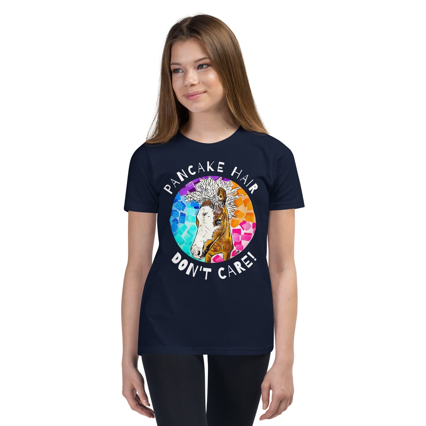 Youth Short Sleeve Pancake Hair T-Shirt