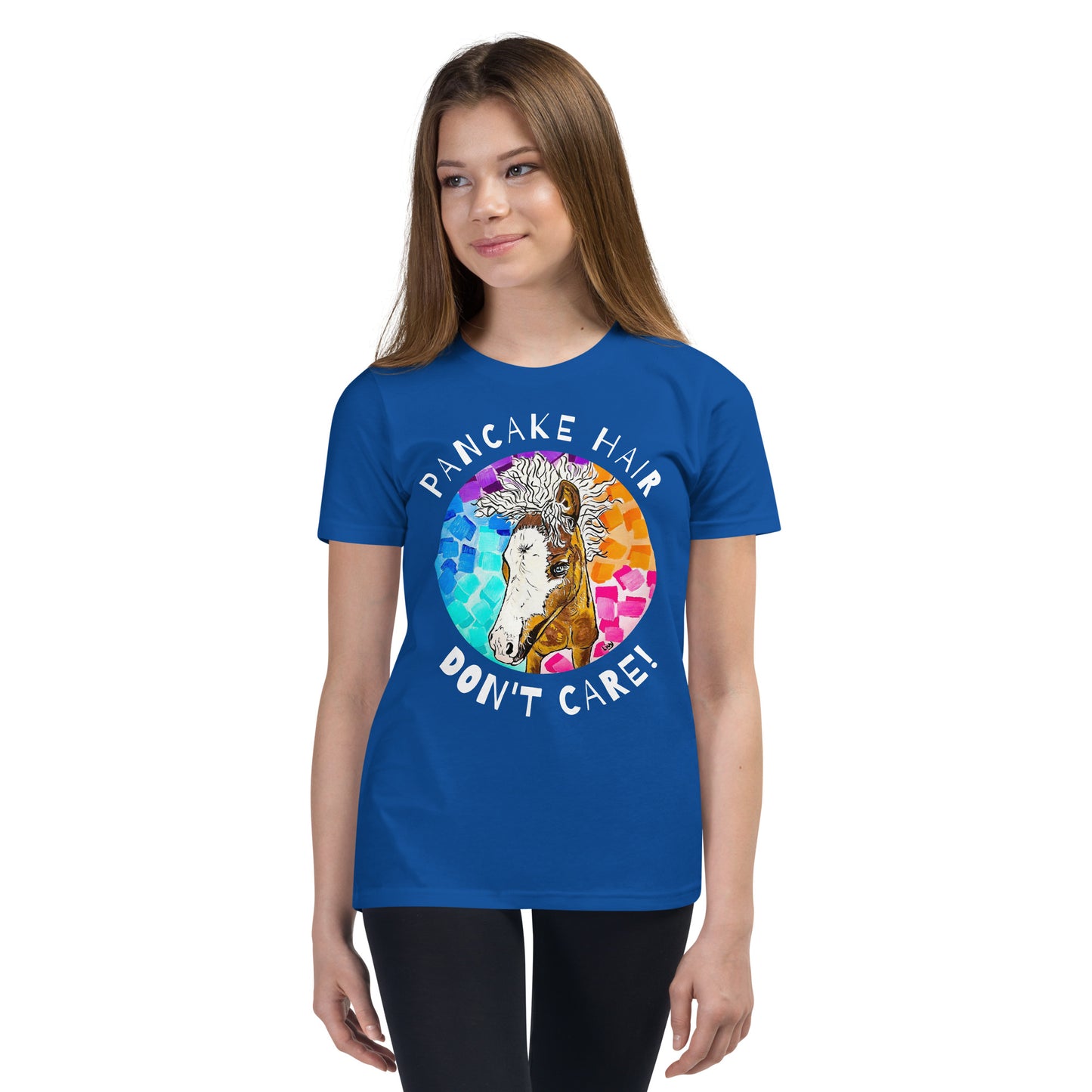 Youth Short Sleeve Pancake Hair T-Shirt