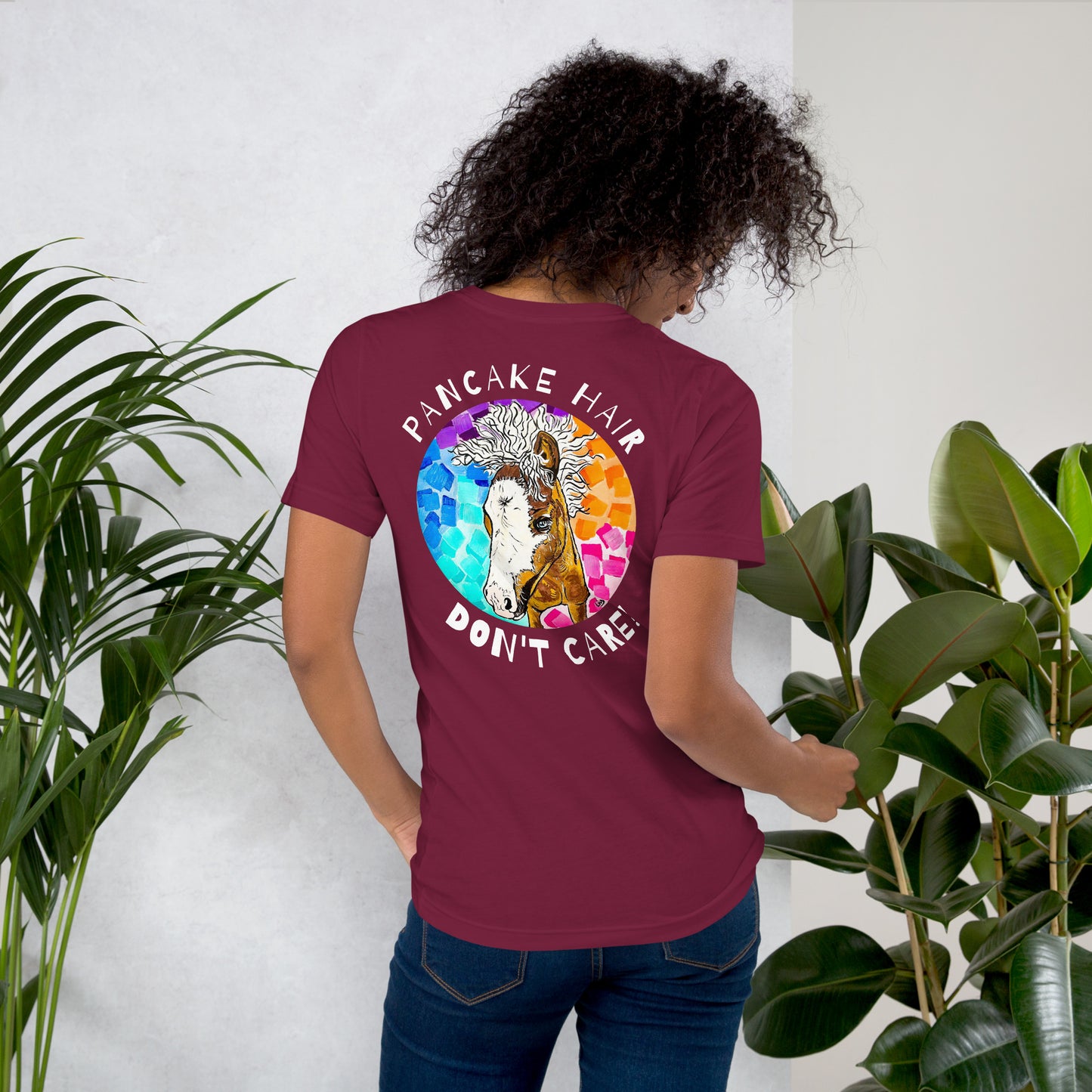 Pancake Hair w/ Logo Unisex t-shirt